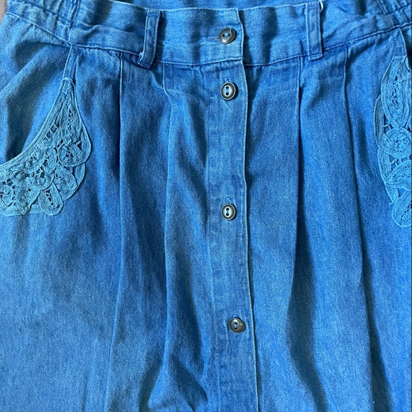Vintage Denim A-line Skirt - Picture 8 of 8